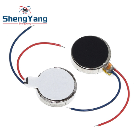 ShengYang  1x DC 3V 70mA 12000 RPM For Phone Coin Flat Vibrating Vibration Motor Vibration Motor G08 1027 ► Photo 1/6