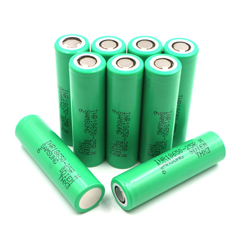 C&P INR1865 25R for sam sung Li-ion battery 2500mAh 25R 10 pieces  battery 18650 rechargeable battery discharge current 20A 3.6V ► Photo 1/6