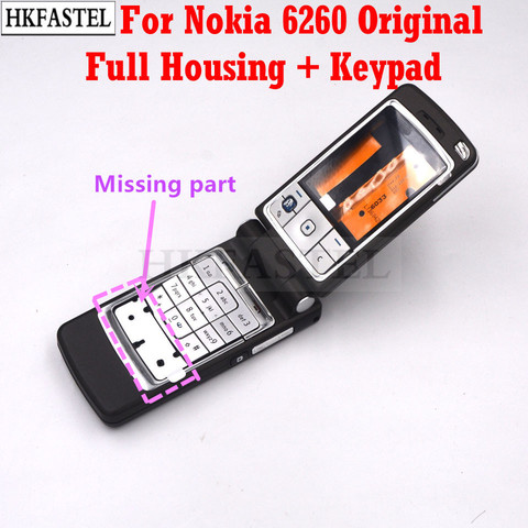 HKFASTEL 6260 Cover For Nokia 6260 Mobile Phone housing Cover Case + English  Keypad + Tool ► Photo 1/6