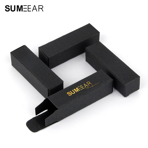 100Pcs/Lot 5ML Black Box 20X20X70ml Empty Perfume Bottle Package box Customizable Paper Boxes Packaging Custom Logo ► Photo 1/6