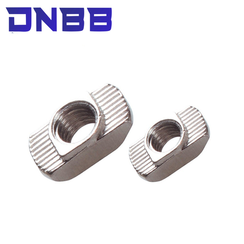 20 EU Series M3 m4 m5 Nickel Plated T Nut Hammer Head Fasten Nut For Aluminum Extrusion Profile 2022 Series Slot Groove t slot ► Photo 1/6
