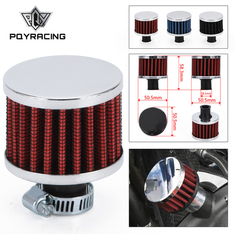 Universal 12mm Car Air Filter for Motorcycle Cold Air Intake High Flow Crankcase Vent Cover Mini Breather Filters ► Photo 1/6