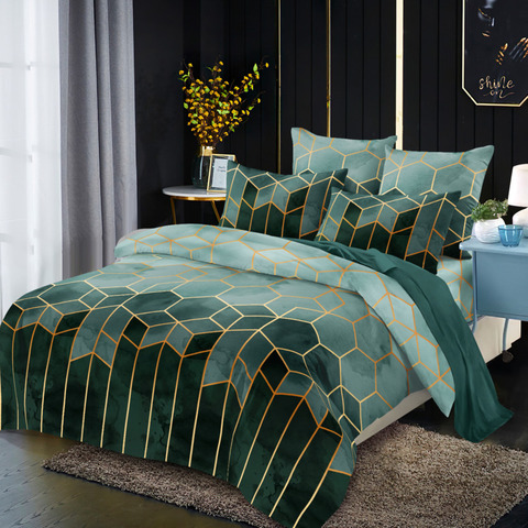 2/3 Pcs Luxury Duvet Cover Set Fashion Geometry Series Bedding Sets Comforter Duvet Cover Pillowcase Home Textiles ► Photo 1/6