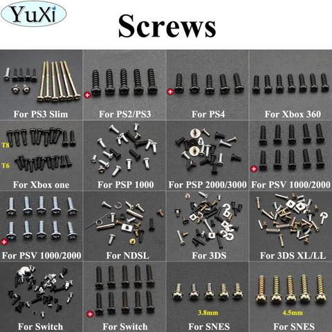 YuXi Head Screws Replacement For Sony for PS4 3 2 for Xbox one/360 for PSP for 3DS XL/LL for Nintend Switch Controller Screw Kit ► Photo 1/6