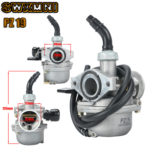 Universal Carburetor PZ19 19mm Carb for 50 70 90 110 125cc ATV Quad 4 Wheeler Dirt Bike Motorbike Motorcycle Carburetors ► Photo 1/6