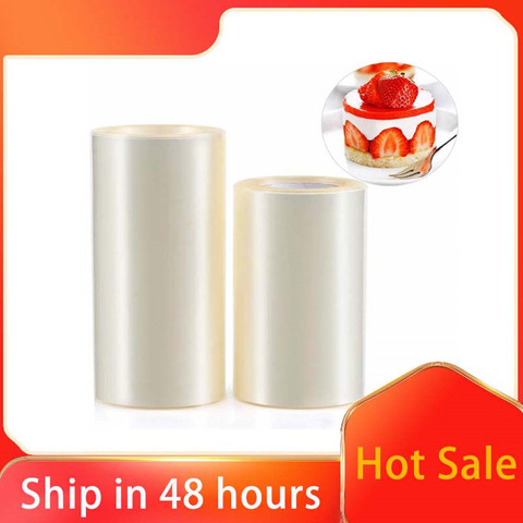 8/10cm Cake Mold Film Transparent Cake Rolls Mousse Cake Acetate Sheets Chocolate Candy Wrapping Tape Strip Cake Decorating Tool ► Photo 1/6