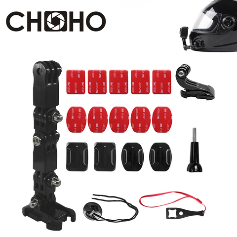 Adjustment Base Helmet Chin Mount Riding Belt Head for gopro hero 9 8 7 6 xiaomi yi 4k sjcam DJI OSMO Action Camera Accessories ► Photo 1/6