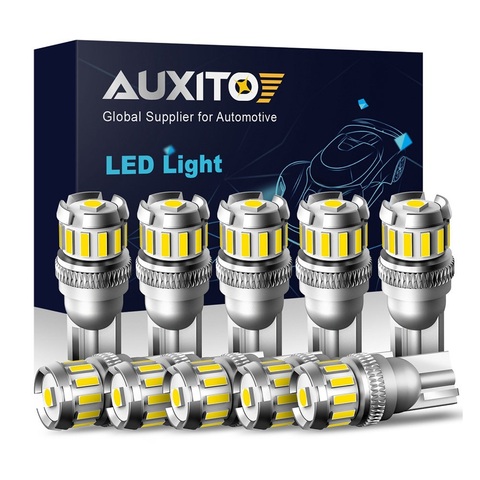 10X W5W LED T10 LED Bulbs Canbus 4014 3020SMD For BMW Audi Car Parking Position Lights Interior Map Dome Lights 12V White 6500K ► Photo 1/6
