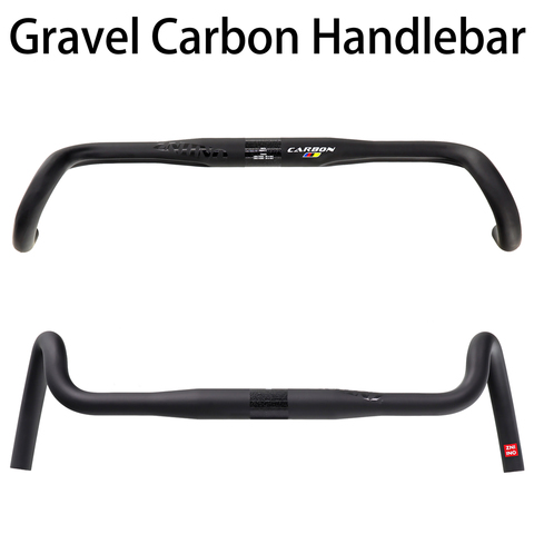 New design Carbon Gravel handlebar Big Flare Bar Cyclocross Road Bike handlebars 400/420/440mm ► Photo 1/6