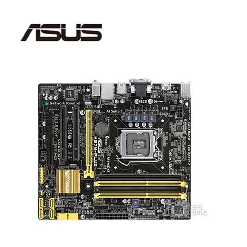 For Asus H87M-PLUS Desktop Motherboard H87 LGA 1150 For Core i7 i5 i3 DDR3  SATA3 USB3.0 HDMI Mini-ITX Original Used Mainboard ► Photo 1/1