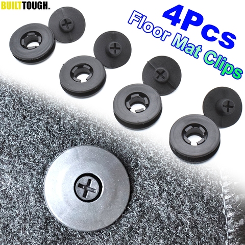 4pcs Universal Car Floor Mat Clips Retention Holders Grips Carpet Fixing Clamps Buckles Anti Skid Fastener Retainer Resistant ► Photo 1/6