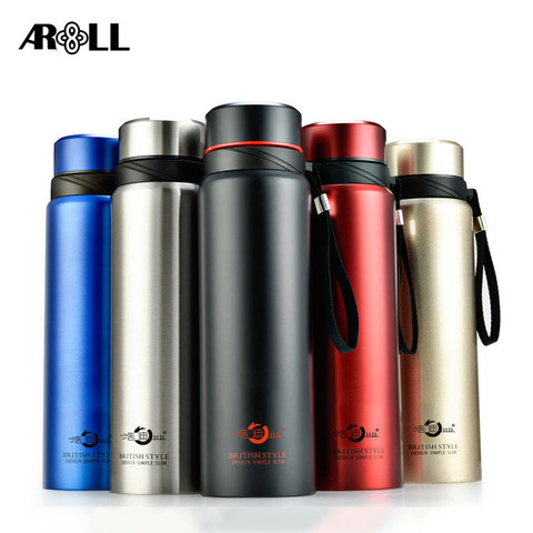 Stainless Steel Thermos Bottle 1000ml Business Vacuum Flask Travel Portable Thermos Insulated Bottles 700/800/1000ml ► Photo 1/6