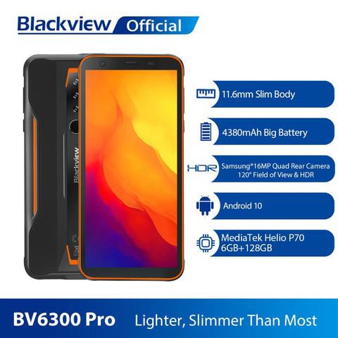 BLACKVIEW BV6300 Pro Helio P70 6GB+128GB Smartphone 4380mAh Android 10.0 Mobile Phone IP68 Waterproof Rugged Phone Cellphone ► Photo 1/6