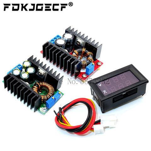 DC DC 150W Boost Converter / 9A 300W Step Down Buck Converter Power module DC 0-100V 10A Digital Voltmeter Ammeter Dual Display ► Photo 1/6