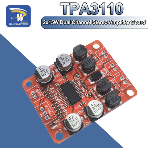 TPA3110 Digital Power Amplifier Module 2x15W Dual Channel Stereo DIY Speaker Amplifier Electronics Design PCB DC 12V ► Photo 1/6