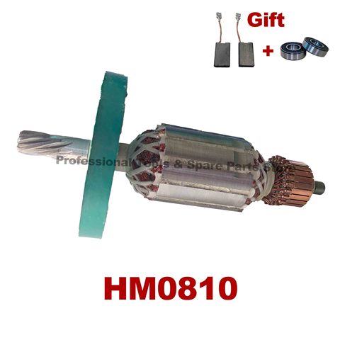 Free Bearing & Carbon Brush！AC220V-240V Armature Rotor Anchor replacement for MAKITA Electric Rotary Hammer HM0810 HM0810T ► Photo 1/6