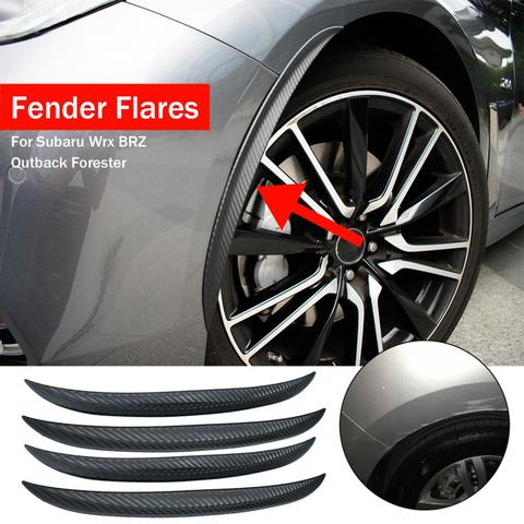 Carbon Fiber Fender Flares Mud Flap Arch Wheel Eyebrow Lips Strips sticker Trim For Subaru Impreza WRX STi XV Forester Legacy GT ► Photo 1/6