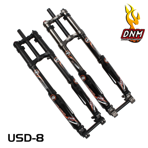 DNM Aluminum Alloy 26 Inch MTB Downhill Bicycle Air Suspension Fork 203mm Travel Disc Brake DH Mountain Bike Front Fork ► Photo 1/6