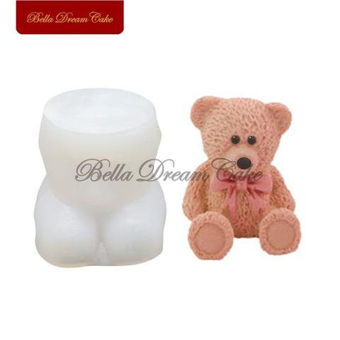 3D Toy Bowknot Bear Silicone Mold Fondant Cake Border Moulds Chocolate Mould Cake Decorating Tools Kitchen Baking Accessories ► Photo 1/6