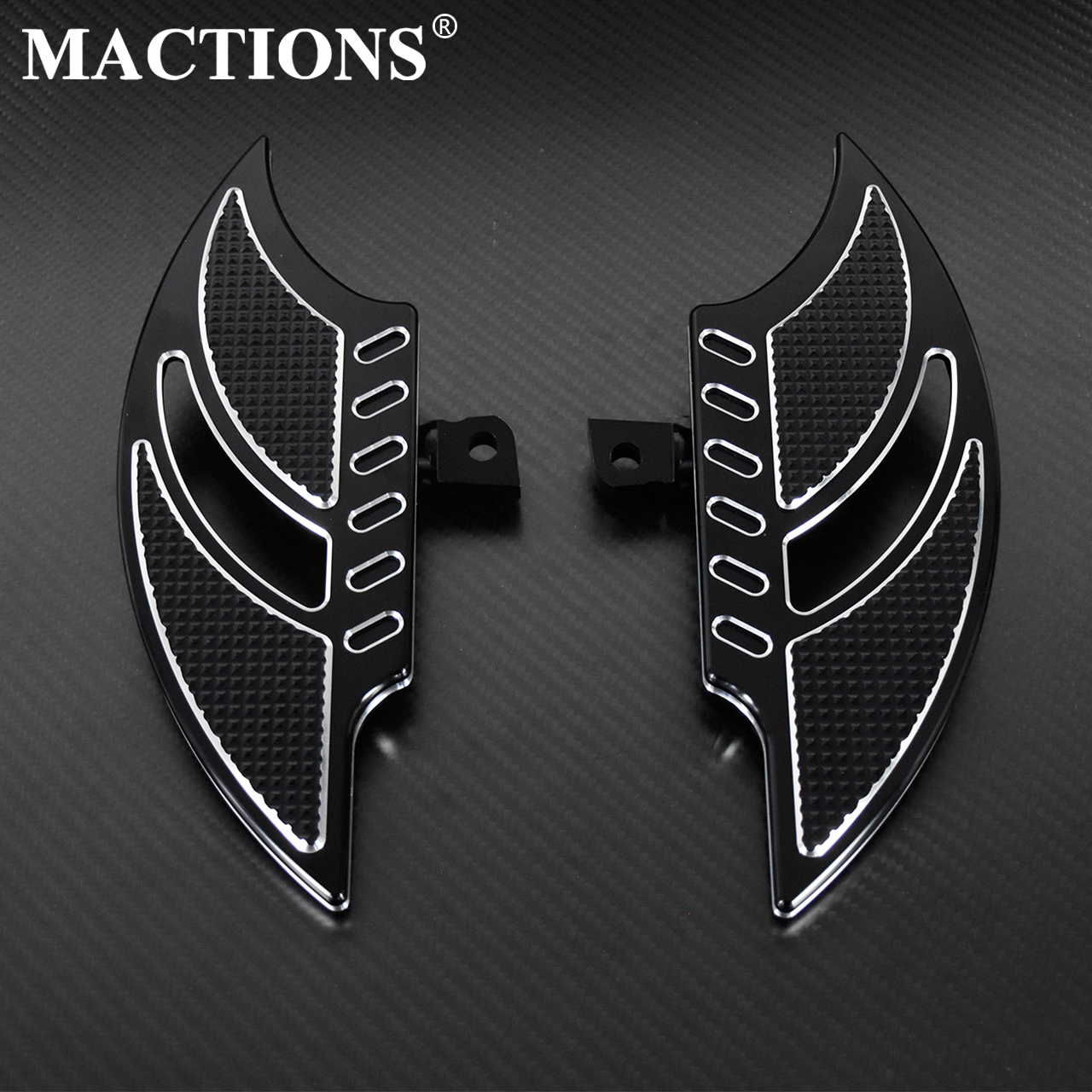 Black Floorboards Footboards Foot Pegs For Harley Dyna Sportster XL 1200 883 CVO