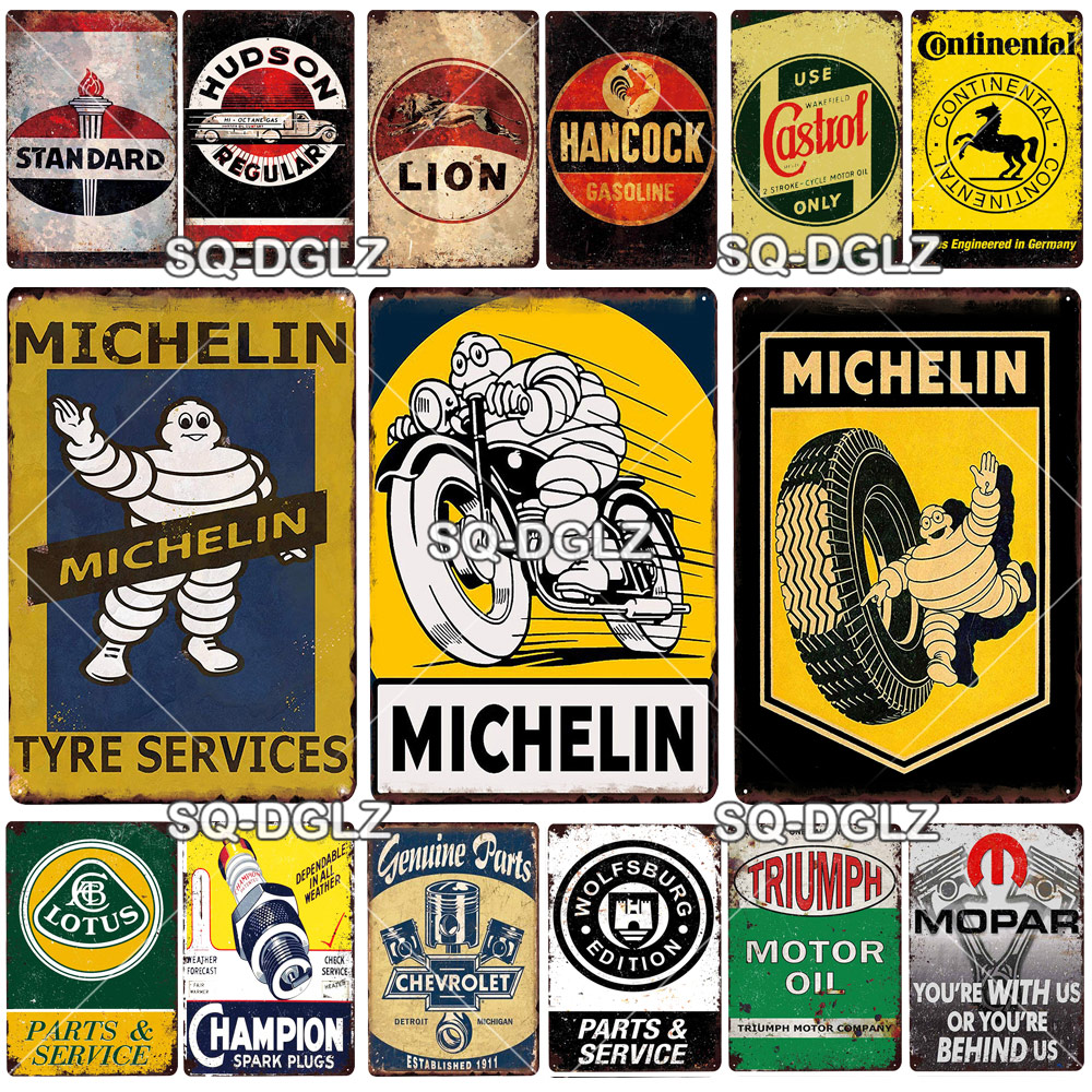 Metal Tin Sign michelin tyre  Decor Bar Pub Home Vintage Retro Poster 