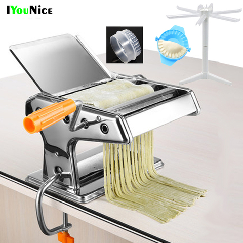 Stainless Steel Manual Pasta Machine Noodle Press Spaghetti Noodle