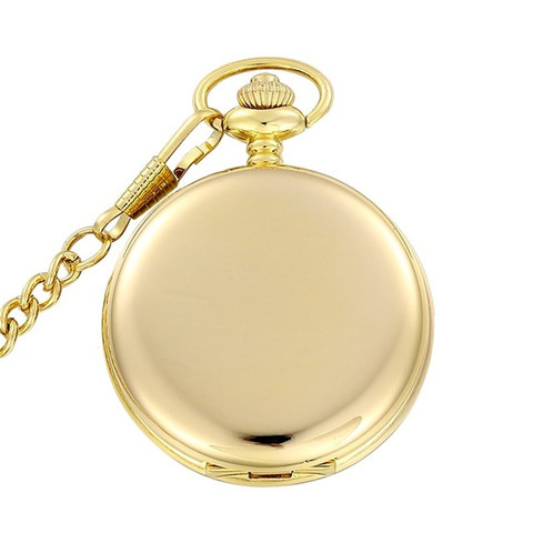 Unique Smooth Steampunk Pocket Watch Men With Fob Nacklace Chain Fashion Quartz Watches Mens Womens Gift reloj de bolsillo ► Photo 1/5