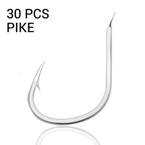 30pcs Hooks Fishing Sea Pike Fishing Hooks Saltwater High Quality 1/0 2/0 3/0 4/0 Jig Hook 2022 Fishhooks For Slow Pitch Jigging ► Photo 1/5