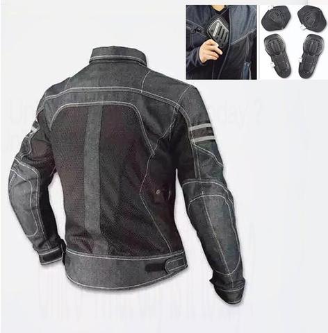 European and American summer tide section 2022 leisure JK-006 cowboy mesh  motorcycle riding suit men and women racing clothing ► Photo 1/1