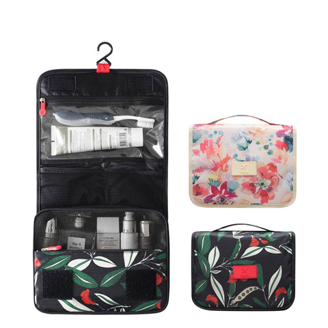 Women Cosmetic Bag Travel Organizer Beauty Case Waterproof Multi-functional Hook Up Makeup Bag Portable Toilet Storage Pouch ► Photo 1/6