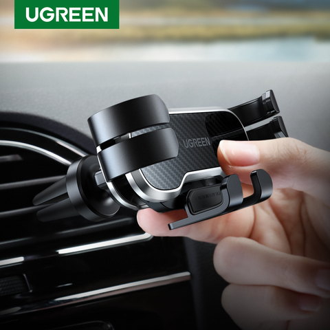UGREEN Gravity Car Phone Holder For Phone in Car Air Vent Clip Mount Mobile Phone Holder GPS Stand For Xiaomi iPhone XS MAX ► Photo 1/6