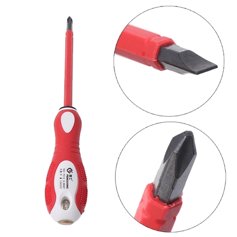 2-In-1 Dual Head Screwdriver Electrical Tester Pen 1000V Voltage Detector Tool L4MB ► Photo 1/6