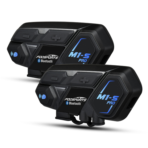 Fodsports Motorcycle Bluetooth Helmet Intercom 8 riders 2000M M1S Pro Waterproof Wireless Headset intercomunicador Interphone ► Photo 1/6