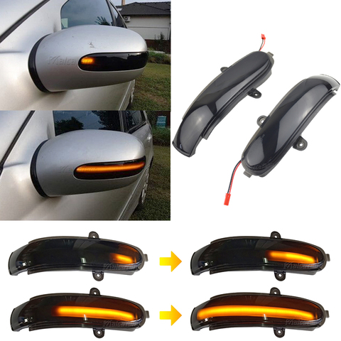 Flashing Water Dynamic Indicator Blinker For Mercedes Benz C Class W203 S203 CL203 2001-2007 LED Turn Signal Side Mirror Light ► Photo 1/6