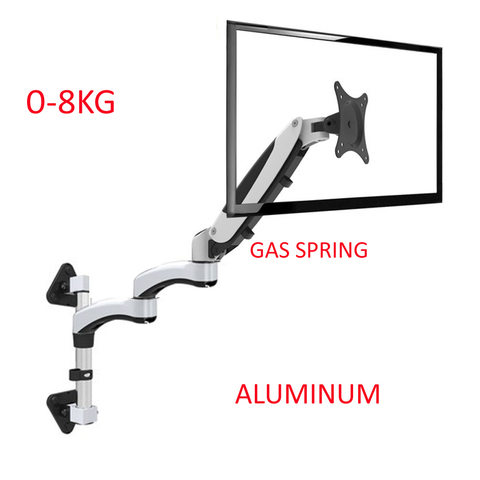 DL-FE120W-L Aluminum Alloy 360 Degree Full Motion 15-27 inch LCD LED TV Wall Mount Bracket Monitor Holder Rack Monitor Support ► Photo 1/1