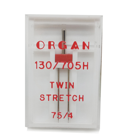 ORGAN Twin Stretch Needles 75/4 75/2.5 for Stretch Knitted Elastic Fabric Household Sewing Machine Universal Twin Needle 90 100 ► Photo 1/6