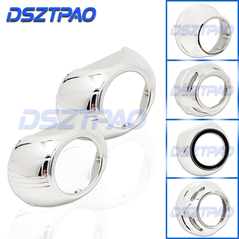 Projector Shrouds For Headlight Lenses Bi-xenon 3.0 Masks Bezels Centric Ring Adapter For Hella 3R G5/Koito Q5/WST Lens Retrofit ► Photo 1/6