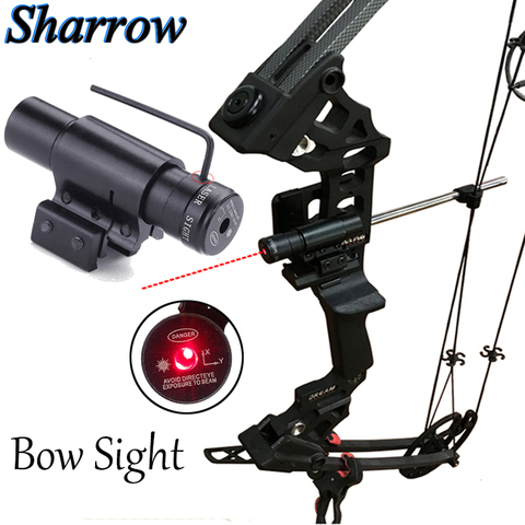 Archery Bow Sight 50-100M Range Adjustable  Red Dot Laser Sight Pistol Adjustable 11mm 20mm Compound Bow Hunting Accessories ► Photo 1/5