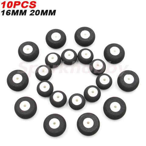 10PCS Sparkhobby High quality Airplane Wheels 16MM 20MM Airplane Sponge Wheels Sponge Tire For RC Airplane Helicopter ► Photo 1/6