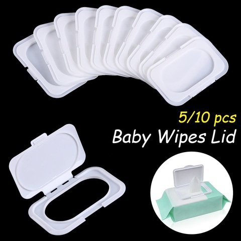 5/10pc Reusable Wipes Lid Mother Baby Care Useful Baby Wet Wipes Newborn Baby Wet Paper Lid Cover Wet Tissues Holder Acce Box ► Photo 1/6