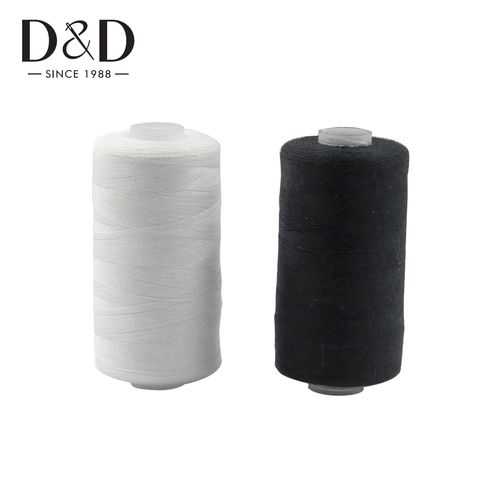 2Pcs 500M Sewing Thread Polyester Thread Set Strong And Durable Black White Sewing Threads For Hand Machines ► Photo 1/6