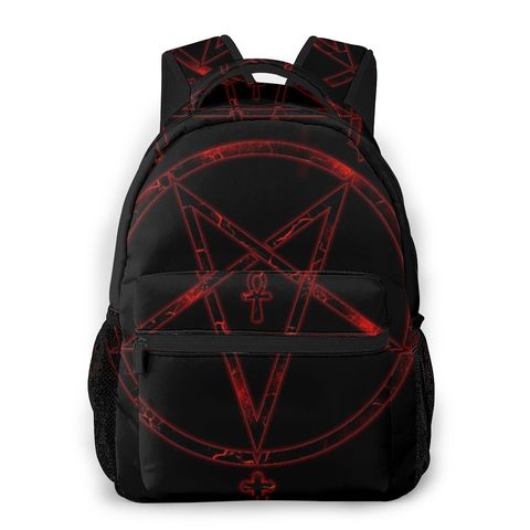 Backpack Casual Travel Bag Pentagram Print School Bag Fashion Shoulder Bag For Man Woman Bagpack ► Photo 1/5