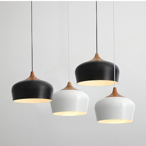 Minimalist Pendant Lights E27 Aluminum Lampshade Decor Hanging Lamp Light Fixtures Dia 30cm ► Photo 1/6