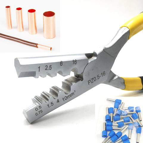 Small Crimper Pliers 0.25-35mm Germany Style Electrical Bootlace Terminal Ve Crimping Tools ► Photo 1/5