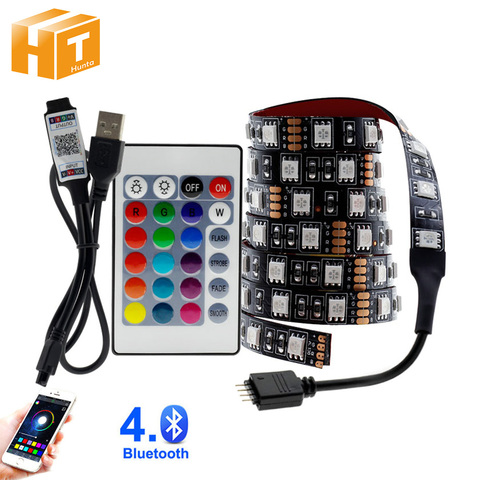 USB LED Strip 5050 RGB Changeable LED TV Background Lighting 50CM 1M 2M 3M 4M 5M DIY Flexible LED Light. ► Photo 1/6