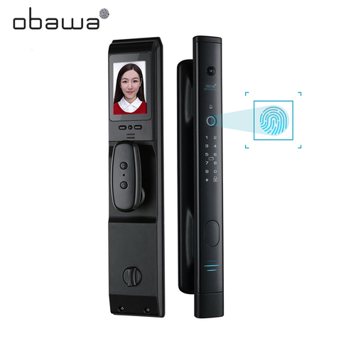 Obawa Intelligent Fingerprint Door Lock Security Electronic Door Lock Smart WiFi with Digital Code IC Card Keyless ► Photo 1/6