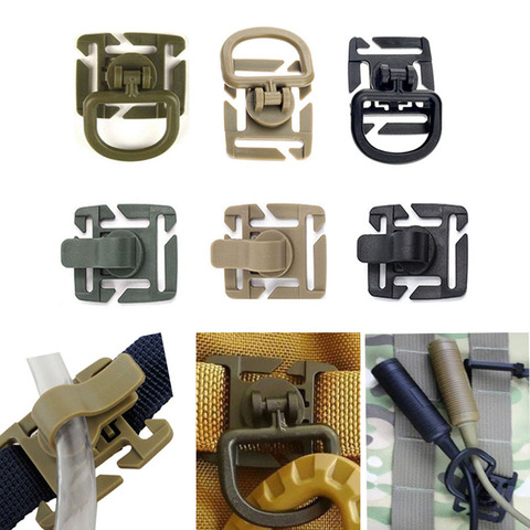 Molle Webbing Attachment Drink Tube Clip Water Pipe Hose Hydration Hydrolink Bladder hike outdoor camp kit backpack accessory ► Photo 1/1