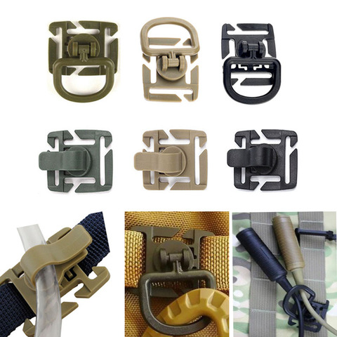 Molle Webbing Attachment Drink Tube Clip Water Pipe Hose Hydration Hydrolink Bladder hike outdoor camp kit backpack accessory ► Photo 1/1