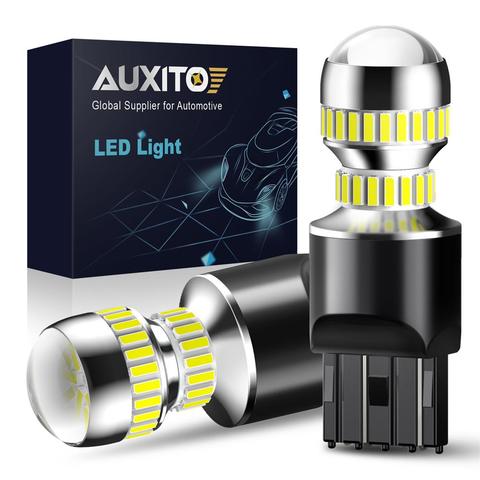 AUXITO 2x led T20 7440 W21W WY215W LED 7443 SRCK W21/5W LED Bulsb Car Lights Turn Signal Brake Reverse Tail Lamp Auto 1200LM 12V ► Photo 1/6