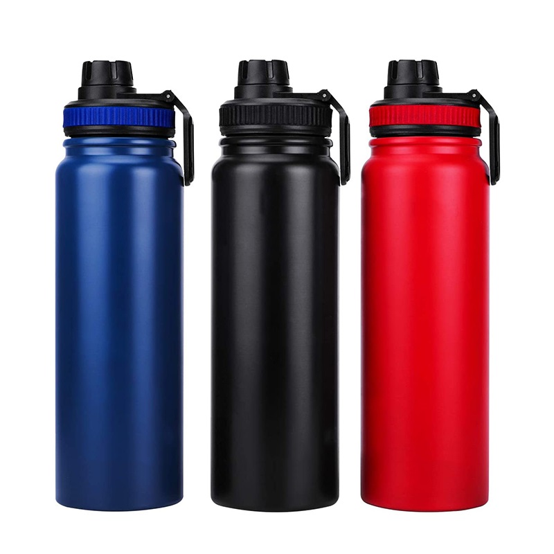 Stainless Steel Water Bottle Vacuum Thermos Insulated Metal Flask Sports Gym Cup 